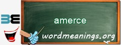 WordMeaning blackboard for amerce